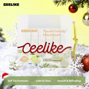 CEELIKE Travel-Friendly Mouthwash (Jasmine White Tea Flavor) | Powerful Antibacterial, Long-Lasting Freshness, Natural Formula, Convenient for Travel