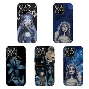 Corpse Bride Emily Gothic Phone Case,for iPhone 16 15 14 13 12 11 17Pro Max,for Samsung S25 S24 S23 S22 Ultra,Gifts For Fans, Phone Accessories
