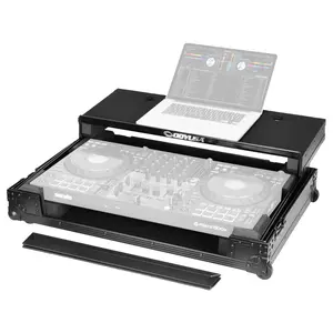 Odyssey 810GSFLX10M I-Board Flight Case for Pioneer DDJ-FLX10 DJ Controller with Glide Style Laptop Platform and Wheels