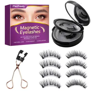 Magnetic Eyelashes - No Glue or Eyeliner Needed, 3D Magnetic Technology, Reusable & Waterproof, Natural Look for Daily & Special Occasions