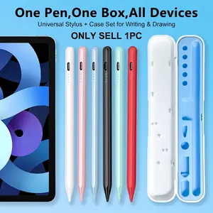 Universal Touchscreen Pen with Case, Compatible with Android/iOS Devices, Smooth Writing, Portable Design, Ideal for Phones and Tablets