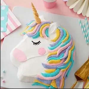 Magical Unicorn Silicone Mold for Creative Cake Decorating Food Grade Flexible Non-Stick Oven Safe Up to 400°F Reusable Easy to Clean Ideal for Kids Parties & Special Occasions