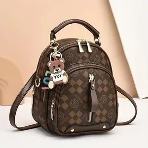 Popular New Small Backpack Fashion Shoulder Simple Women'S Bag Crossbody Bag Multifunctional Women'S Bag Comfortable Work Commuting Bags Lightweight Casual Daypack