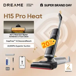 DREAME H15 Pro Heat Elite Wet Dry Vacuum Cleaner, Cordless Vacuum Mop 2 in One， Wash with heat, clean with AI Home Cleaning Tool