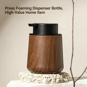 Luxurious Vintage Foaming Pump Bottle, Empty Foam Dispenser, Hotel Refillable Soap Container, Elegant Hand Sanitizer Holder
