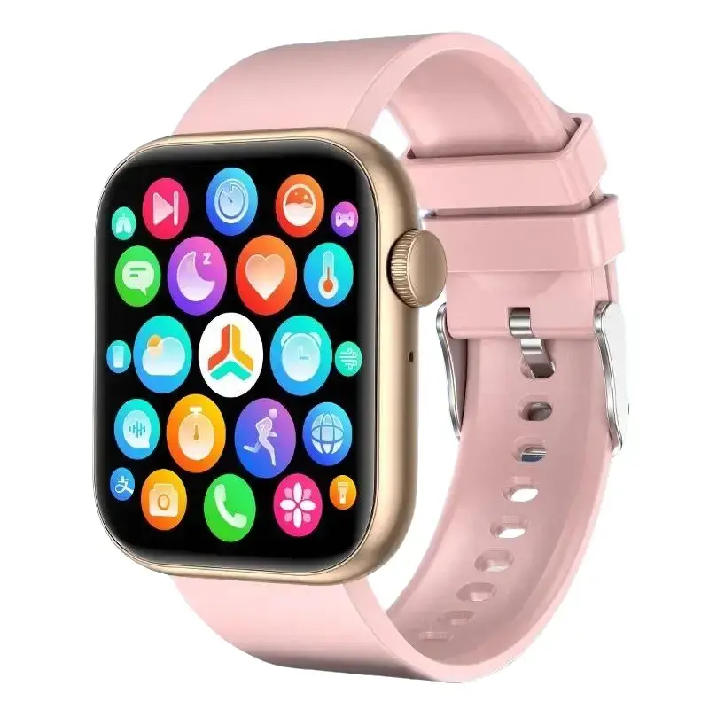 Women's Health & Fitness Android Smartwatch - 1.85-Inch TFT LCD Full Touch Panel, Bluetooth Calling, IP67 Waterproof, 260mAh Battery, Heart Rate Monitor, 14 Languages, Multi Sports Tracker, App Syncing (Electronics Gift), Wristwatch, Screen