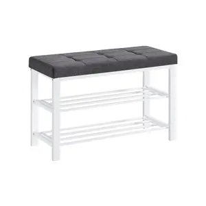 SONGMICS 3-Tier Shoe Storage Bench