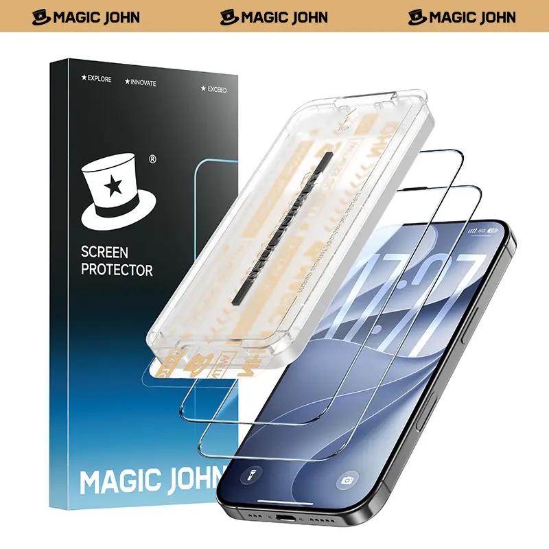 New MAGIC JOHN Premium Upgraded Privacy Screen Protector Dustproof Bubble-Free Design Ultra-Clear for iPhone & Samsung New MAGIC JOHN Premium Upgraded Privacy Screen Protector Dustproof Bubble-Free Design Ultra-Clear for iPhone & Samsung