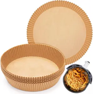 100pcs Air Fryer Disposable Liner - 9nch Non-Stick Parchment Paper for Baking, Roasting, Microwave - Oil-proof, Food Grade