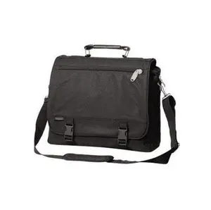 Everest 600 Denier Polyester Expandable Portfolio Briefcase with Soft Leather Handle
