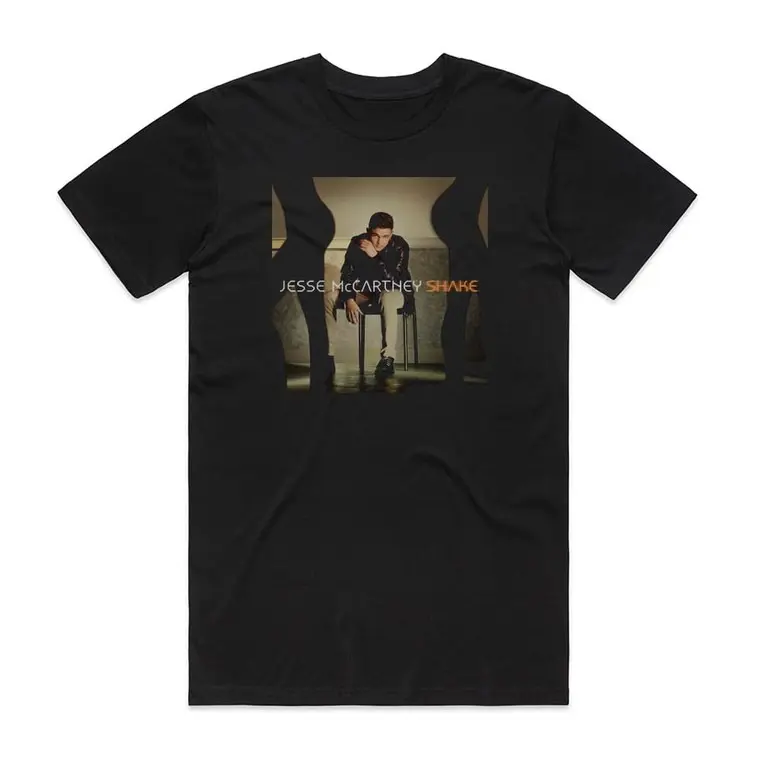 Jesse McCartney Shake Album Cover T-Shirt Black
