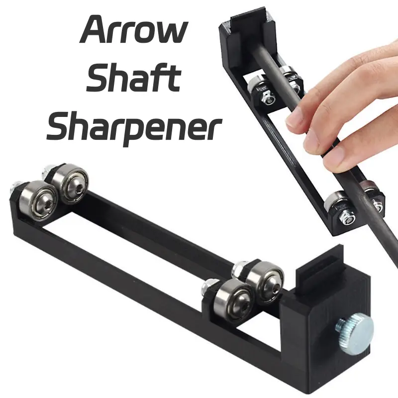 1pc Archery Arrow Shaft Grinding Device - Bow Maintenance Accessories for Uniform End Trimming, Burr Removal, 12cm, 41g, Compact and Portable for Daily Arrow Repair Tasks (Fits Tool Kit Carry)