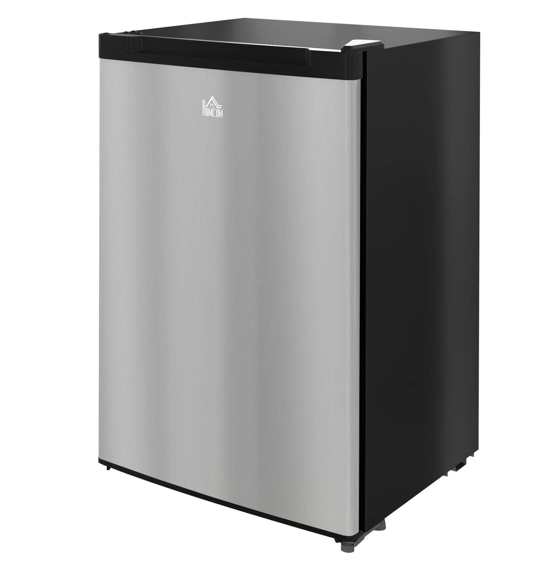 3 Cu Ft Compact Upright Mini Freezer with Adjustable Thermostat (Adjustable Temp), Reversible Door, Rectangular Sturdy Base, 115v Plug, Silver - Ideal for Apartment Users Storing Frozen Food