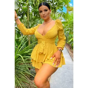 In The Game Romper - Mustard