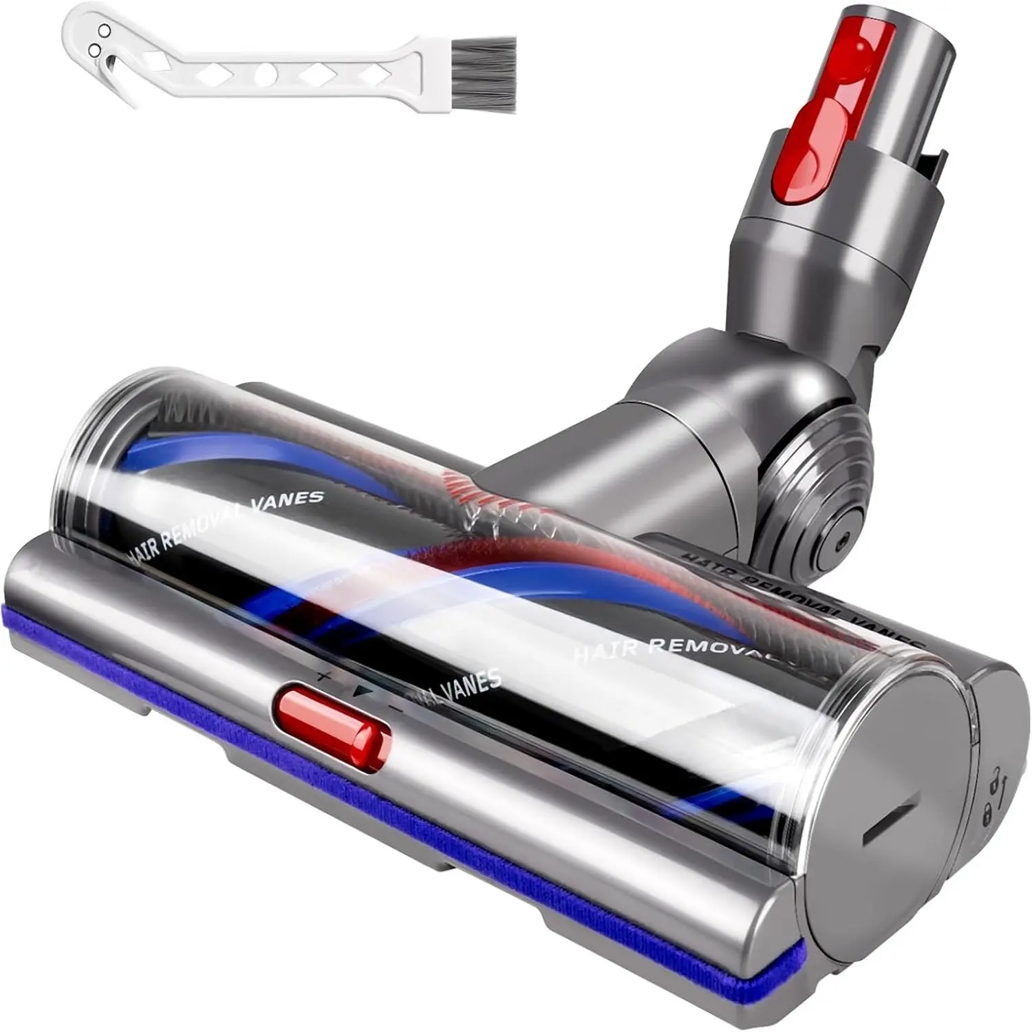 High Torque Quick Release Replacement Vacuum Head for Dyson V10/V11/V15 Cordless Vacuum Cleaners, Anti-Tangle, Adjustable Suction, Replaces Part No.970100-05