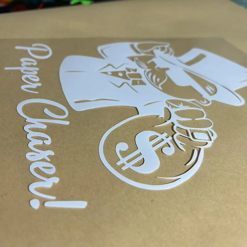 Paper chaser / decal sticker check description, Automobile Decals, Sticker For Cars