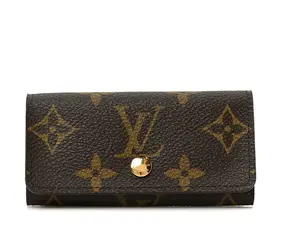 Pre-owned Louis Vuitton pvc Clutches & Wristlets Monogram 4 Key Multicles Holder 4000012971882