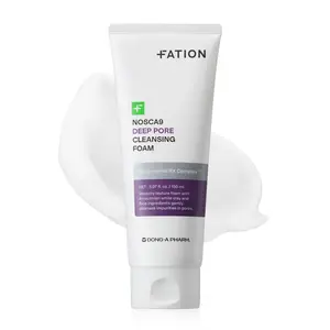 FATION Nosca9 Deep Pore Cleansing Foam 5.07 fl oz. (150ml) -  Facial Smooth Hyaluronic Hyaluronic Acid Moisture Moisturize Rice Salicylic Sensitive Skin Repair