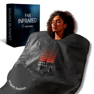 DEEP Modality - Premium Infrared Sauna Blankets, for Detox & Recovery - Temp control 77-176f, 20 - 60 min, 6ft x 3ft Easy Storage