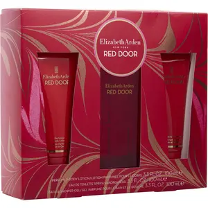 Red Door Set-Edt Spray 3.3 Oz & Body Lotion 3.3 Oz & Shower Gel 3.3 Oz For Women