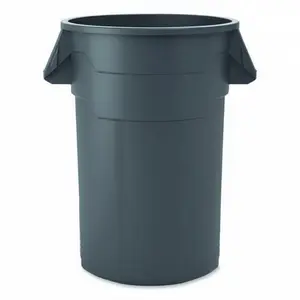 Kleen Commercial Gray Brute 44 Gallon Heavy Duty Round Trash Can/Utility Container/Garbage Container/Landscapers/Construction Sites/Restaurants/Offices/Warehouses, Made in The USA