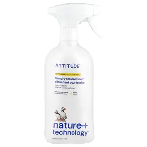 ATTITUDE Laundry Stain Remover, Citrus Zest, 27.1 fl oz (800 ml)