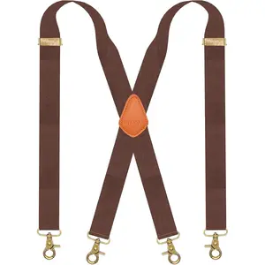 Snap Hook Suspenders for Men for Belt Loop Retro Suspenders Adjustable