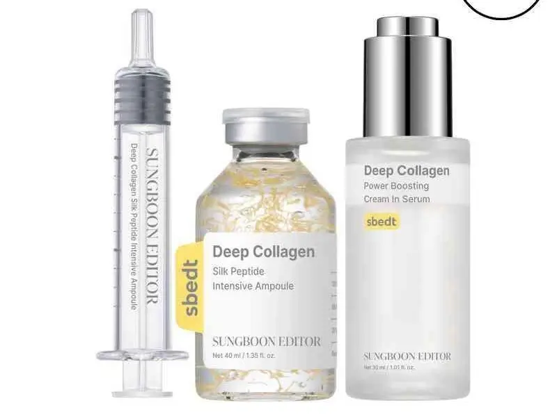 [Sungboon] Silk Collagen & Peptide Face-Lift Duo Tiktok Exclusive – Ampoule + Rejuvenate Serum with 8 types Hyaluronic Acid for wrinkles & fine lines | Gift set Firming, Moisturizing, Collagen Boosting, Anti aging Korean Home Aesthetic for all skin types