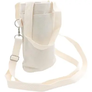 Water Bottle Bag,Water Bottle Carrier Bag,  Insulated Coffee Cup Carrier, Portable Drink Holder with Handle Organizer Tote Bag for Hot & Cold Drinks