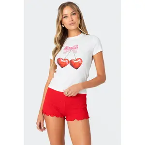Cherry Heart T Shirt