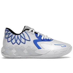 Puma Men's LaMelo Ball MB.01 Lo Team Colors White Bluemazing Basketball Shoes, from StockX