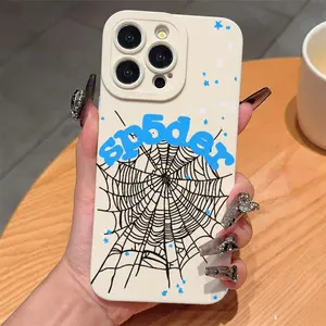 Spider Web Pattern Phone Case, Anti-drop Cellphone Protective Case, Total Protective Shockproof Mobile Phone Cover for iPhone, Casing for iPhone 16 15 14 13 12 11 Pro Max Plus Protector Protection Smartphone Accessories