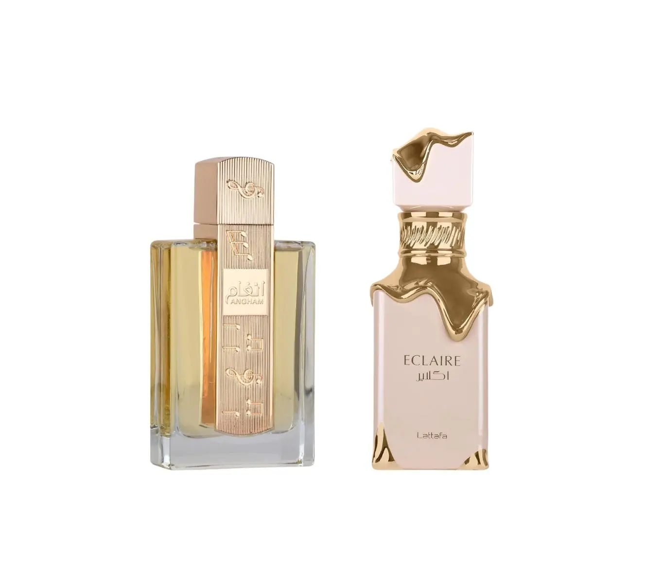 Oudlash Bundle | Lattafa | Angham + Eclaire | Women's Fragrance | 100 ML 3.4 OZ | Eau De Parfum | Mandarin - Honey & Vanilla
