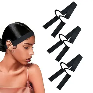 3pcs Lace Melting Band，Elastic Bands for Wigs - Lace Melting, Edge Wrap to Lay Edges,Ear Free Elastic Wig Band for Lace Front Wigs Zero Ear Pressusre Melting Edge Band