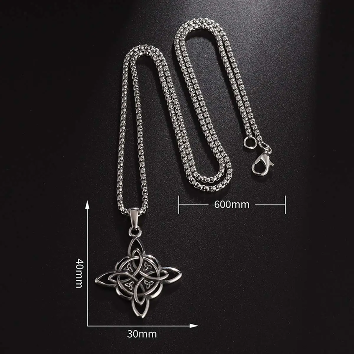 [Treasure of the Store] Witch Knot Necklace Celtic Knot Cross Wiccan Protection Amulet Personalized Fashion Design Necklace