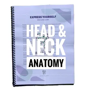 Oral Head and Neck Anatomy Workbook - Handwritten Study Notes for Education Covering Muscles, Histology, Embryology