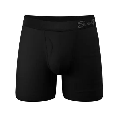 The Threat Level Midnight | Shinesty Black Ball Hammock® Pouch Underwear With Fly