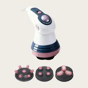 【Mother's Day Gifts】Handheld Electric Body Sculpting Massager with 3 Interchangeable Heads - Deep Tissue Cellulite Massager for Adults, Muscle Tension Relief, Better Sleep, Gentle Lymphatic Care, Home Spa Beauty Device for Women