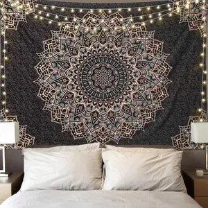Mandala Tapestry Wall Hanging Psychedelic Aesthetic Indian Hippie Wall Decor Bohemian Wall Art Boho Home Decoration for Bedroom,Living Room father's day gifts,gifts boyfriend,gifts for girl adults,gifts under 100 dollars,cheap stuff , Tree Decorative trip