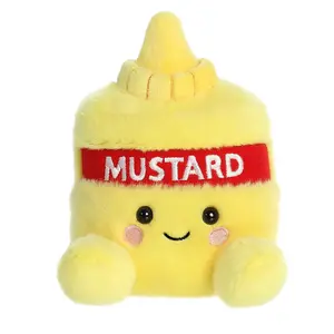 Palm Pals Adorable Newton Mustard 5 inch Yellow Mini Soft Plush Collectable Stuffed Animal