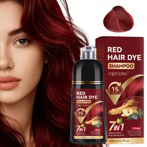 500ML Long-Lasting Hair Dye Shampoo, Seven-In-One Formula, Gentle Non-Irritating, UV Protection, Smooth and Glossy Hair | Multiple Colors Available