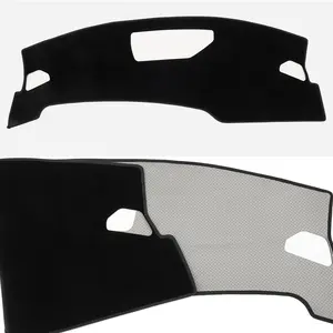 Canvcle Custom Fit Suede Dash Cover for 2025 2026 Nissan Kicks, Non-Slip Mesh Anti-Glare Dashboard Mat, UV Protection Sun Shade, Automotive Interior Accessories