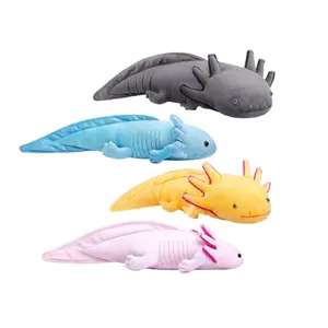 Axolotl Plush Toy, 1 Count Cute Super Soft Fluffy Cuddly Stuffed Animal Plushie, Realistic Salamander Axolotl Plush Toy for Kids Gift Room Decor