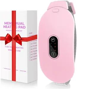 Multifunctional Waist Abdominal Massager, Portable Heating Belt, Rechargeable Heating Pad, Smart Hot Compress Vibration, Multi-Purpose for Warmth and Comfort, Stomach Heating Pad