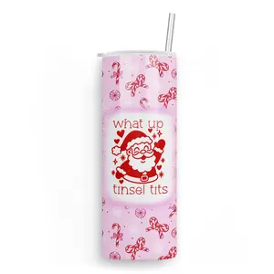 What Up Tinsel Tits Tumbler