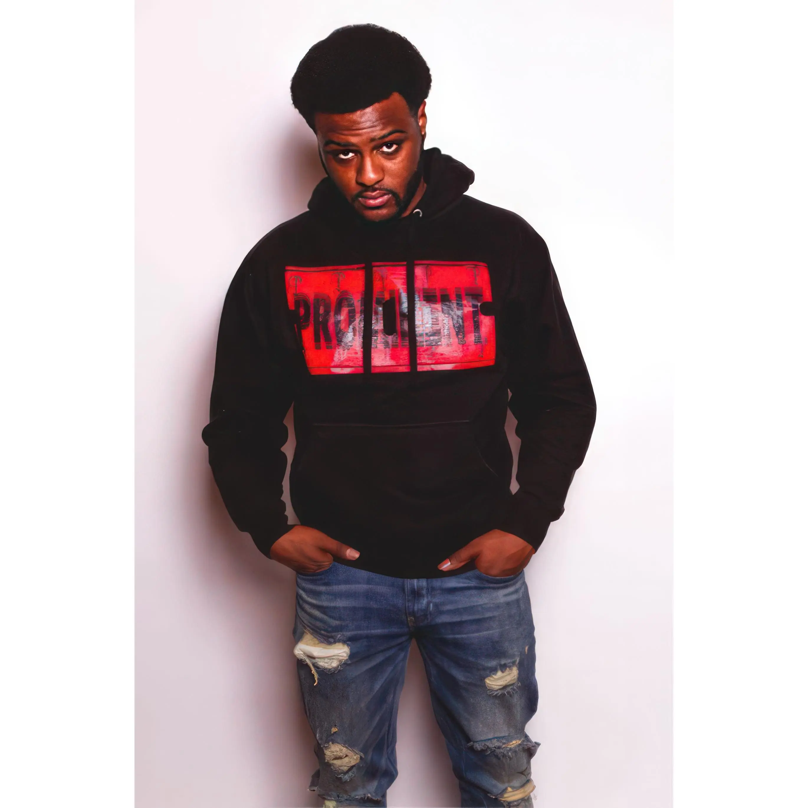 P Branded '23 "RED DISTRICT" Sweatshirt - Black