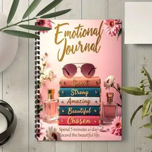 Emotional Diary Notebook, Healing Design, Encourages Self-Care, Boosts Mental Health, Improves Life Happiness, Perfect for Emotional Wellness