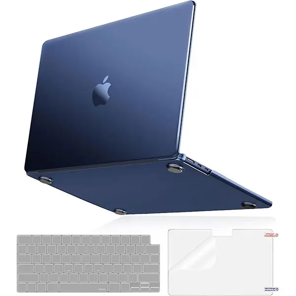 MOSISO Midnight Clear Durable Polycarbonate Ventilated Ultra-Thin Hard Shell Case for 2023-2025 15 inch MacBook Air M2/M3/M4 Models, with Keyboard Cover & Screen Protector, Durable Cover, Polycarbonate Cover