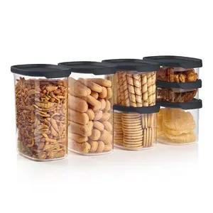 Tupperware Ultra Clear Oval 7-Piece Set - Reusable Containers with Airtight Lids & Lightweight Bases for Freshness and Organization