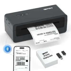 iDPRT Bluetooth Thermal Label Printer for Phone via APP, 4X6 Shipping Label Printer for Small Business and Shipping Package,Support USB for Windows, Mac,Shipping Label Printing and Product Barcode Printing pink printer shipping labels